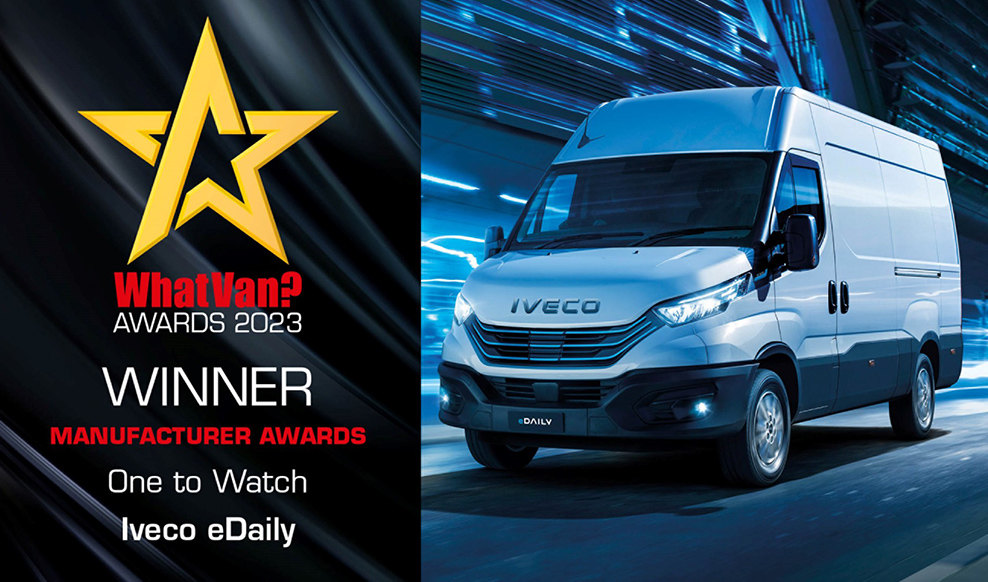 IVECO eDAILY zdobywa nagrodę One to Watch w plebiscycie What Van